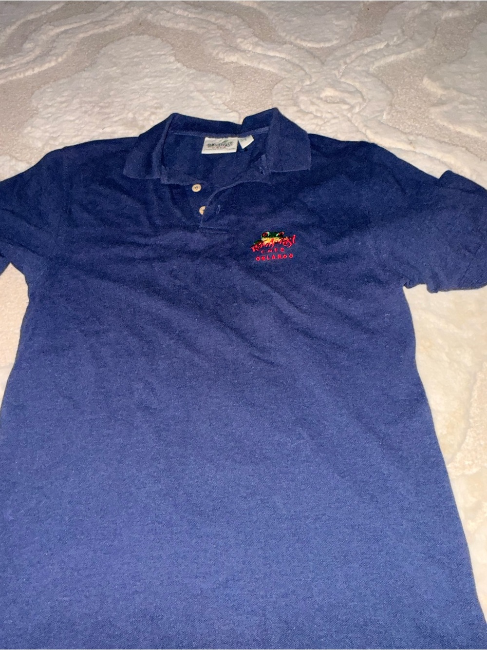 RAINFOREST Navy Blue Crewneck Knit Top vintage